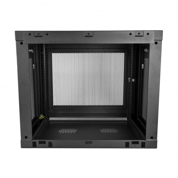 StarTech.com 2 Post 9U Wandmonteerbare Netwerkkast met 1U Schap, 19" Patchkast voor Data/AV/Electronica/Computer Apparatuur, Com - Afbeelding 3