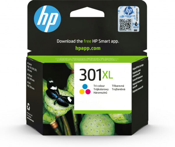 HP 301XL originele high-capacity drie-kleuren inktcartridge - Afbeelding 2