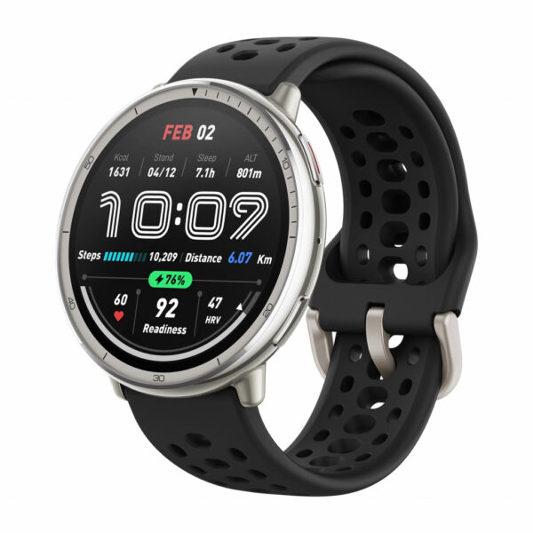 Amazfit Active 2 3,35 cm (1.32") AMOLED Digitaal 466 x 466 Pixels Touchscreen Zilver GPS