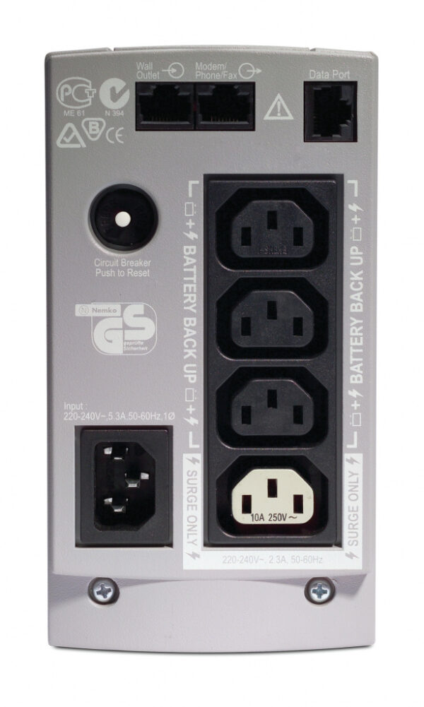 APC Back-UPS BK500EI - 500VA, 4x C13 uitgang, USB - Afbeelding 5