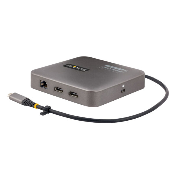 StarTech.com USB-C Multiport Adapter, Dual HDMI Video, 4K 60Hz, 2-Port USB-A/USB-C 10Gbps Hub, 100W PD, GbE, 56cm Kabel, Travel - Afbeelding 2