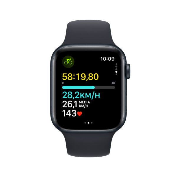 Apple Watch SE OLED 44 mm Digitaal 368 x 448 Pixels Touchscreen Zwart Wifi GPS - Afbeelding 4