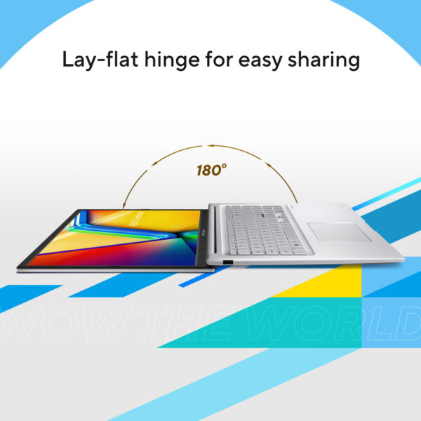 ASUS Vivobook 17 X1704VA-AU586W Intel® Core™ i5 i5-1334U Laptop 43,9 cm (17.3") Full HD 8 GB DDR4-SDRAM 512 GB SSD Wi-Fi 5 (802. - Afbeelding 16