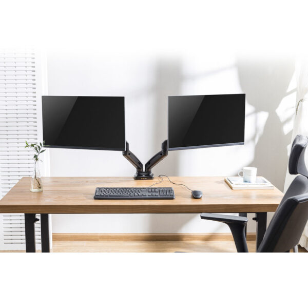 ACT Monitorarm 32" office met gasveer, 2 schermen - Afbeelding 9