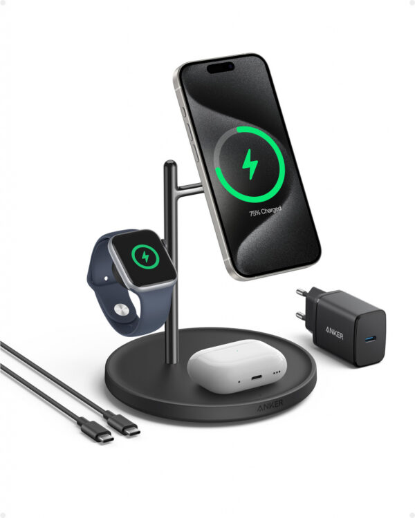Anker MagGo Universeel Zwart USB Draadloos opladen Snel opladen Binnen - Afbeelding 2