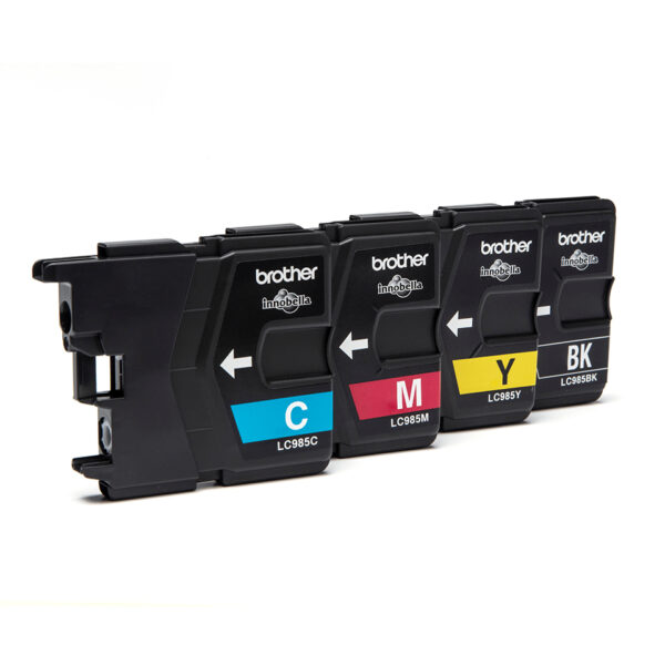 Brother LC985VALBP inktcartridge 4 stuk(s) Origineel Zwart, Cyaan, Magenta, Geel - Afbeelding 2