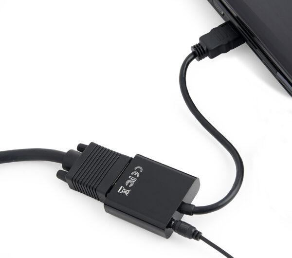Gembird A-HDMI-VGA-03 video kabel adapter 0,15 m HDMI Type A (Standaard) VGA (D-Sub) Zwart - Afbeelding 3