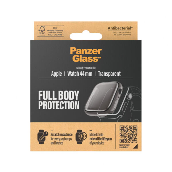 PanzerGlass ® Screen Protector Full Body Apple watch 4 | 5 | 6 | SE 44mm | Transparent Doorzichtige schermbeschermer 1 stuk(s) - Afbeelding 3