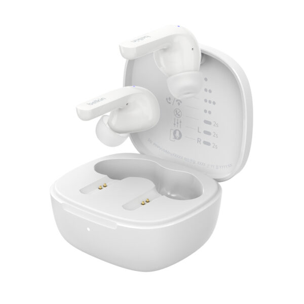 Belkin SoundForm Motion Headset True Wireless Stereo (TWS) In-ear Gesprekken/Muziek/Sport/Elke dag Bluetooth Wit - Afbeelding 4