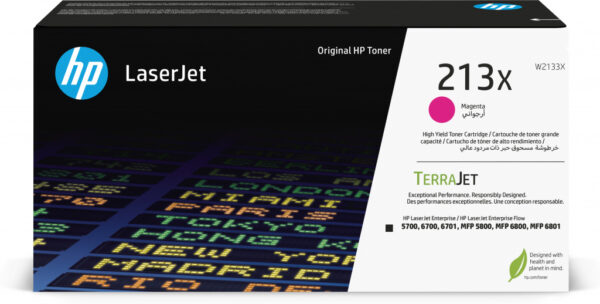 HP 213X originele high-capacity LaserJet-tonercartridge, magenta - Afbeelding 2