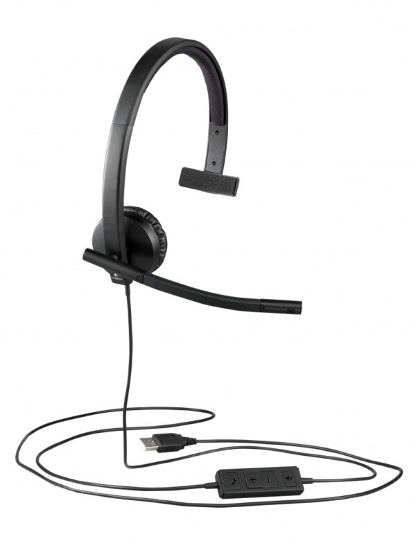 Logitech 981-000571 hoofdtelefoon/headset Bedraad Hoofdband Kantoor/callcenter USB Type-A Zwart - Afbeelding 4