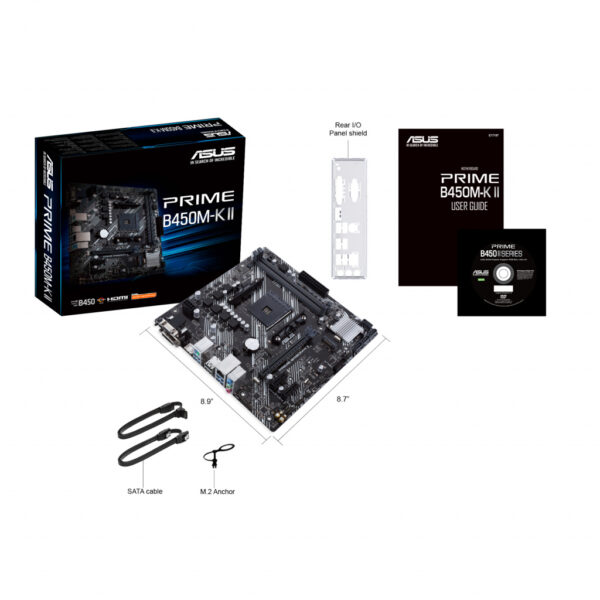 ASUS Prime B450M-K II AMD B450 Socket AM4 micro ATX - Afbeelding 6