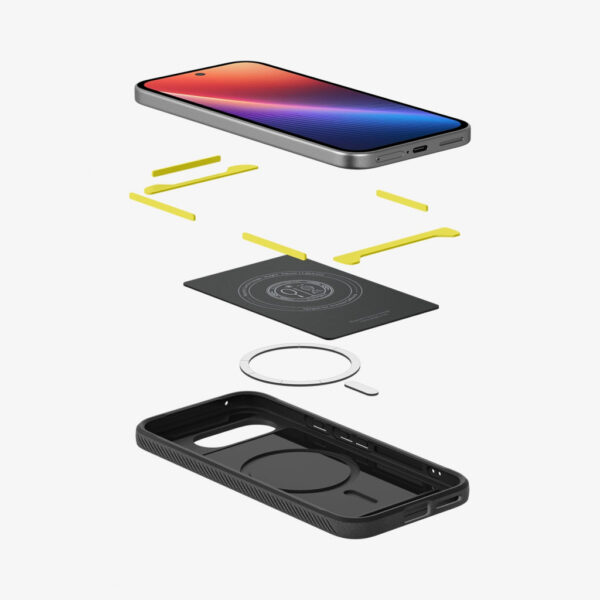 Spigen Rugged Armor (MagFit) mobiele telefoon behuizingen 16 cm (6.3") Hoes Zwart - Afbeelding 6