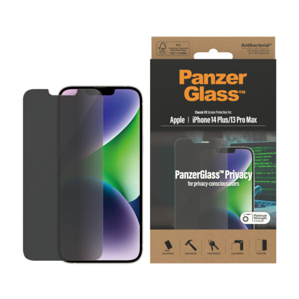 Panzerglass Gehard Glas Privacy Screenprotector Apple iPhone 14 Plus - Afbeelding 2