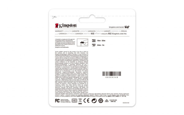 Kingston Technology Canvas Select 128GB micSDXC Plus 100R A1 C10 kaart + ADP - Afbeelding 6