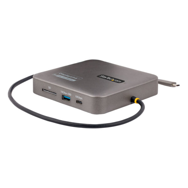 StarTech.com USB-C Multiport Adapter, Dual HDMI Video, 4K 60Hz, 2-Port USB-A/USB-C 10Gbps Hub, 100W PD, GbE, 56cm Kabel, Travel