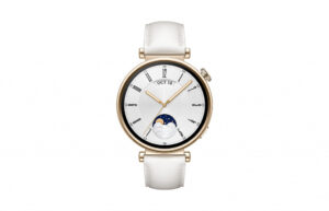 Huawei Watch GT 4 41mm Goud (Witte Leren Band)