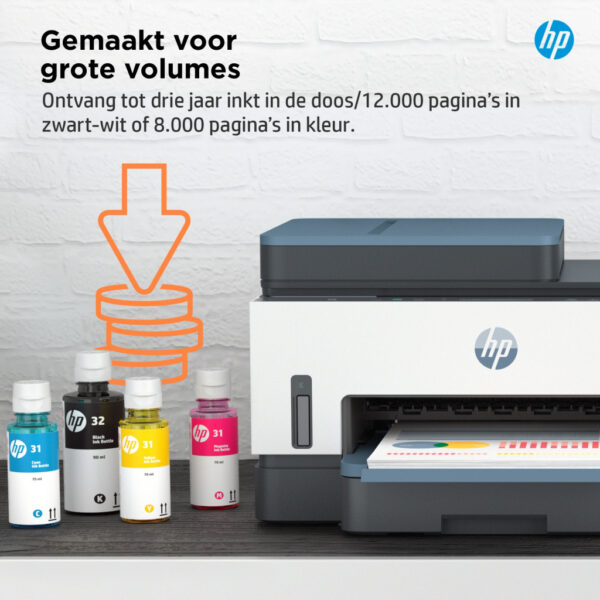HP Smart Tank 7306 Draadloos All-in-One Kleur Printer, Dubbelzijdig printen; Kopieerapparaat, Scanner - Afbeelding 9