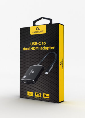 Gembird A-CM-HDMIF2-01 HDMI kabel 0,15 m HDMI Type C (Mini) Zwart