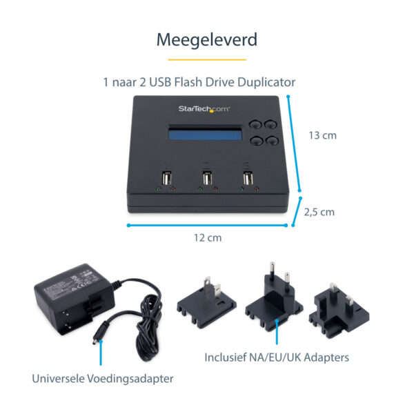 StarTech.com Standalone 1 naar 2 USB Thumb Drive Cloner en Wisser, Multiple USB Flash Drive Kloner, System/File/Whole-Drive Copy - Afbeelding 13