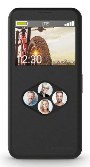 Emporia EMP-SMARTCOVER-S5-B mobiele telefoon behuizingen 14 cm (5.5") Folioblad Zwart