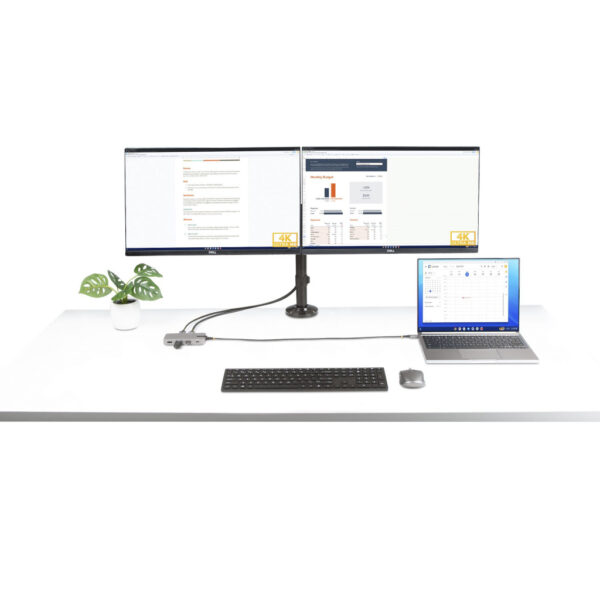 StarTech.com USB-C Triple Monitor Multiport Adapter, Dual 4K 60Hz + 4K 30Hz HDMI & DisplayPort, 3-Port USB Hub, 10Gbps, 100W PD - Afbeelding 9