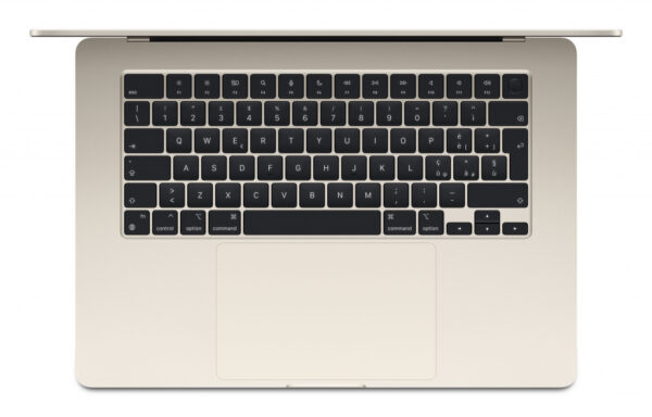 Apple MacBook Air Apple M M3 Laptop 38,9 cm (15.3") 16 GB 256 GB SSD Wi-Fi 6E (802.11ax) macOS Sonoma Nederlands Beige - Afbeelding 3