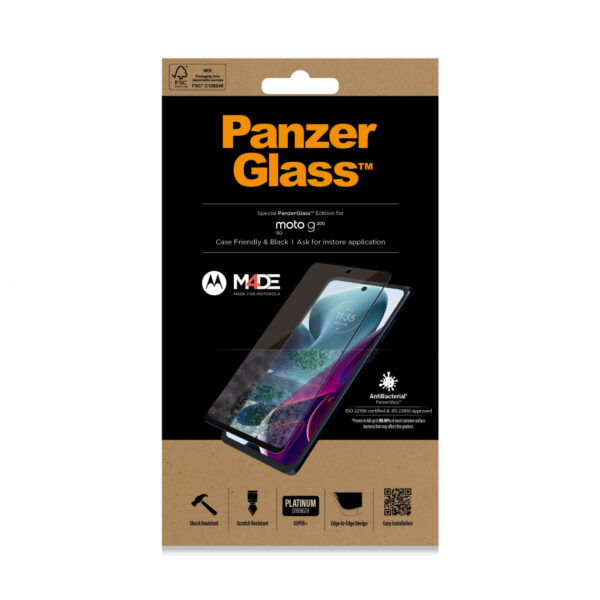 PanzerGlass 6563 scherm- & rugbeschermer voor mobiele telefoons Doorzichtige schermbeschermer Motorola 1 stuk(s) - Afbeelding 2