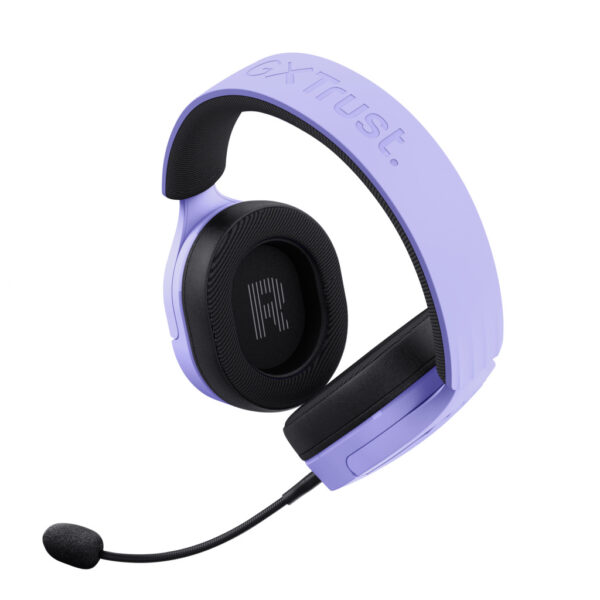 Trust GXT 491P FAYZO Headset Bedraad en draadloos Hoofdband Gamen USB Type-A Bluetooth Zwart, Paars - Afbeelding 7