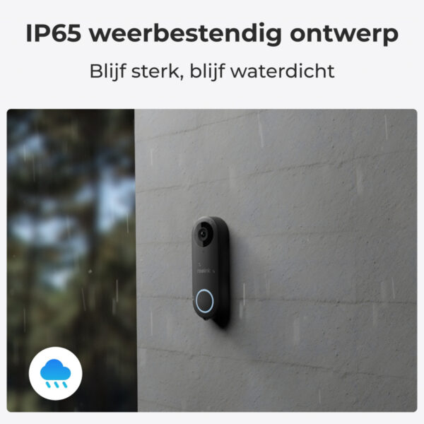 Reolink D340P - 5 MP bedrade videodeurbel met bel, PoE, persoonsdetectie, tweewegaudio, werkt met NVR's - Afbeelding 10