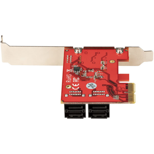 StarTech.com 4 Port SATA PCIe Kaart, PCI Express SATA Uitbreidingskaart, 6Gbps, Low/Full Profile, Stacked SATA Connectors, ASM11 - Afbeelding 5