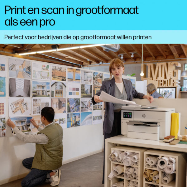 HP OfficeJet Pro 9730e Draadloos All-in-One Kleur Printer, Instant Ink; Dubbelzijdig printen - Afbeelding 13
