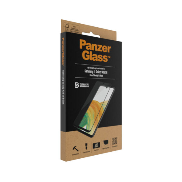 PanzerGlass Gehard Glas Clear Screenprotector Samsung Galaxy A33 5G - Afbeelding 4
