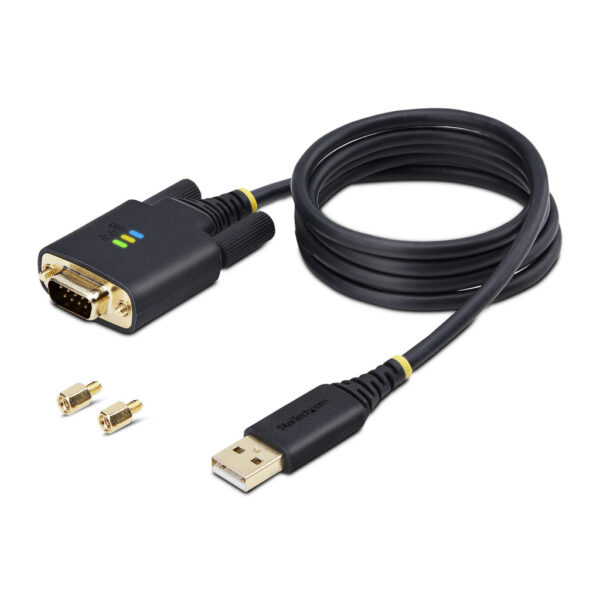 StarTech.com 1m USB naar Seriëel Adapter Kabel, COM Retention, Verwisselbare Schroeven/Moeren, USB-A naar RS232 DB9 Converter, F - Afbeelding 9
