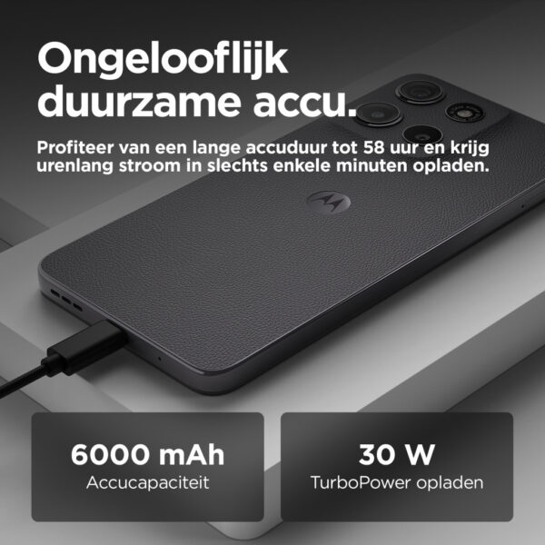 Motorola moto g15 power 17,1 cm (6.72") Dual SIM Android 15 4G USB Type-C 8 GB 256 GB 6000 mAh Grijs - Afbeelding 8