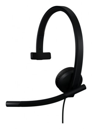 Logitech H570e Headset Bedraad Hoofdband Kantoor/callcenter USB Type-C Zwart