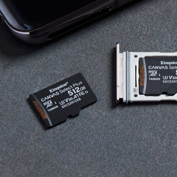 Kingston Technology Canvas Select 512GB micSDXC Plus 100R A1 C10 kaart + ADP - Afbeelding 9