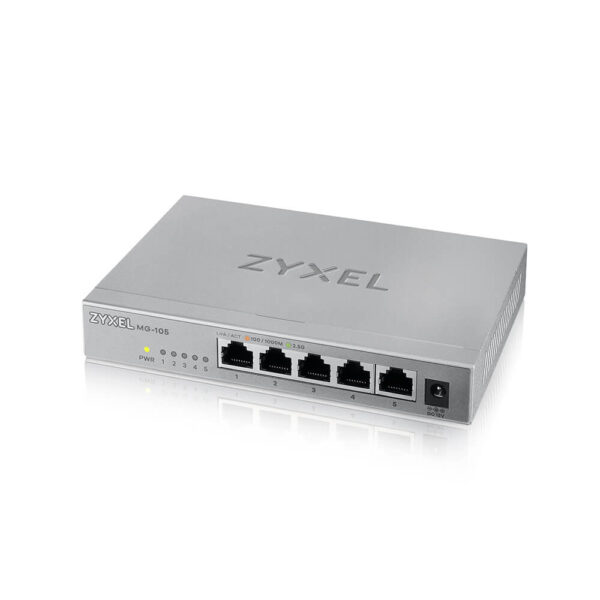 Zyxel MG-105 Unmanaged 2.5G Ethernet (100/1000/2500) Staal - Afbeelding 3