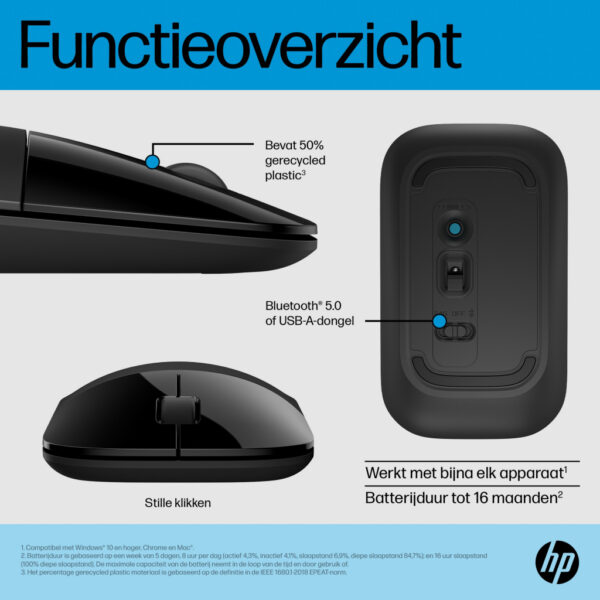 HP Z3700 Dual Black-muis - Afbeelding 5