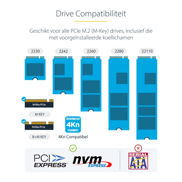 StarTech.com 1:1 M.2 NVMe Drive Duplicator, Standalone M.2 SSD Cloner/Copier tot 90GBpm, USB 3.2 20Gbps Dual-Bay M.2 Drive Dock, - Afbeelding 13