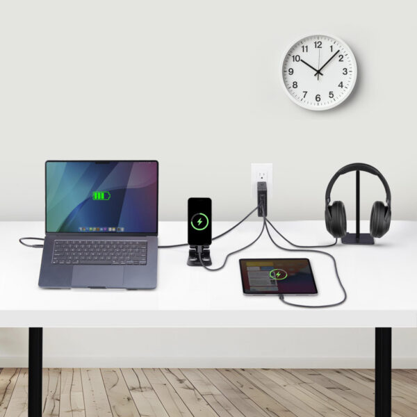 StarTech.com 140W USB-C Wandlader, 3x USB-C/1x USB-A, APFC, PD 3.1 Internationale GaN Power Adapter voor MacBook/Dell XPS/Inspir - Afbeelding 7