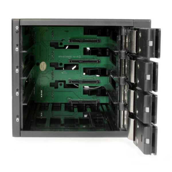 StarTech.com 4-bay Aluminium Trayless Hot Swap Mobile Rack Backplane voor 3,5 inch SAS II/SATA III - 6 Gbps HDD - Afbeelding 4