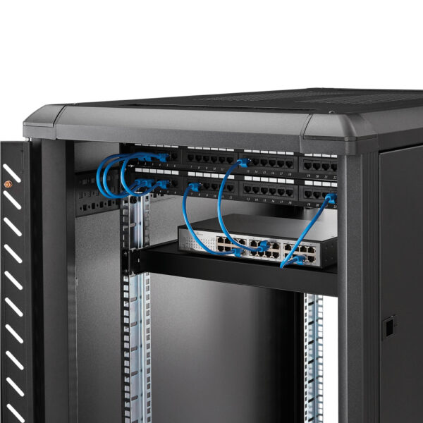 StarTech.com 1U 4-Post Verstelbare Plank voor Server Rack - 150 kg - 49,5 tot 97,4 cm Rack Shelf met Instelbare Montagediepte - - Afbeelding 3