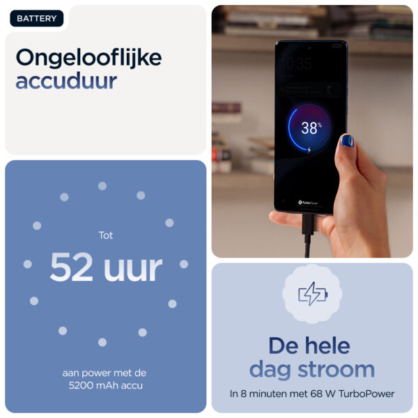 Motorola edge 60 16,9 cm (6.67") Dual SIM Android 15 5G USB Type-C 12 GB 512 GB 5200 mAh Blauw - Afbeelding 8
