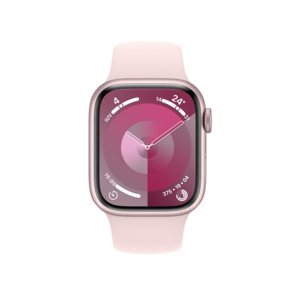 Apple Watch Series 9 41 mm Digitaal 352 x 430 Pixels Touchscreen 4G Roze Wifi GPS - Afbeelding 2