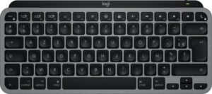 Logitech MX Keys Mini For Mac toetsenbord Thuis/Werk Bluetooth AZERTY Frans Zwart, Grijs