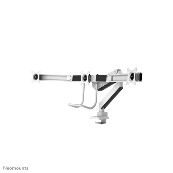 Neomounts NM-D775DX3WHITE Monitorarm 17-27" - gasveer - Topfix - 180°-stop - Afbeelding 2