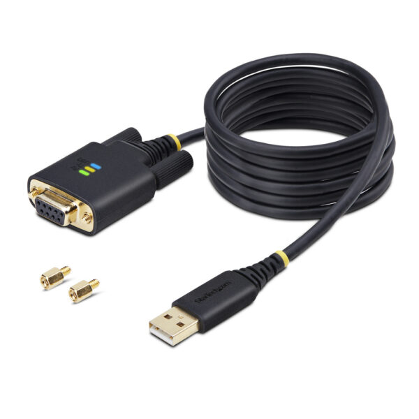 StarTech.com 2m USB naar Null Modem Adapter/Converter Kabel, COM Retention, FTDI, USB-A naar DB9 RS232, Verwisselbare DB9 Schroe - Afbeelding 9