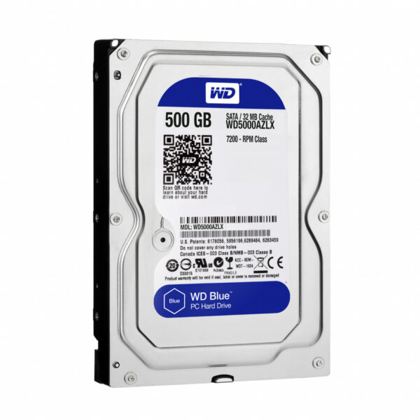 Western Digital Blue interne harde schijf 500 GB 7200 RPM 32 MB 3.5" SATA III - Afbeelding 2