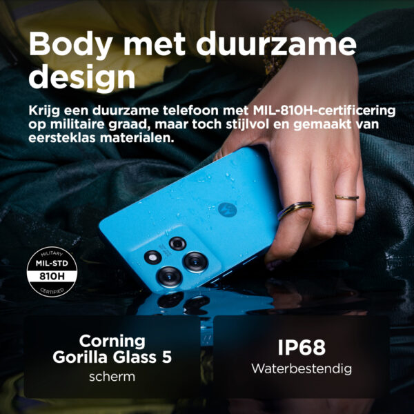 Motorola moto g75 5G 17,2 cm (6.78") Hybride Dual SIM Android 14 USB Type-C 8 GB 256 GB 5000 mAh Blauw - Afbeelding 5